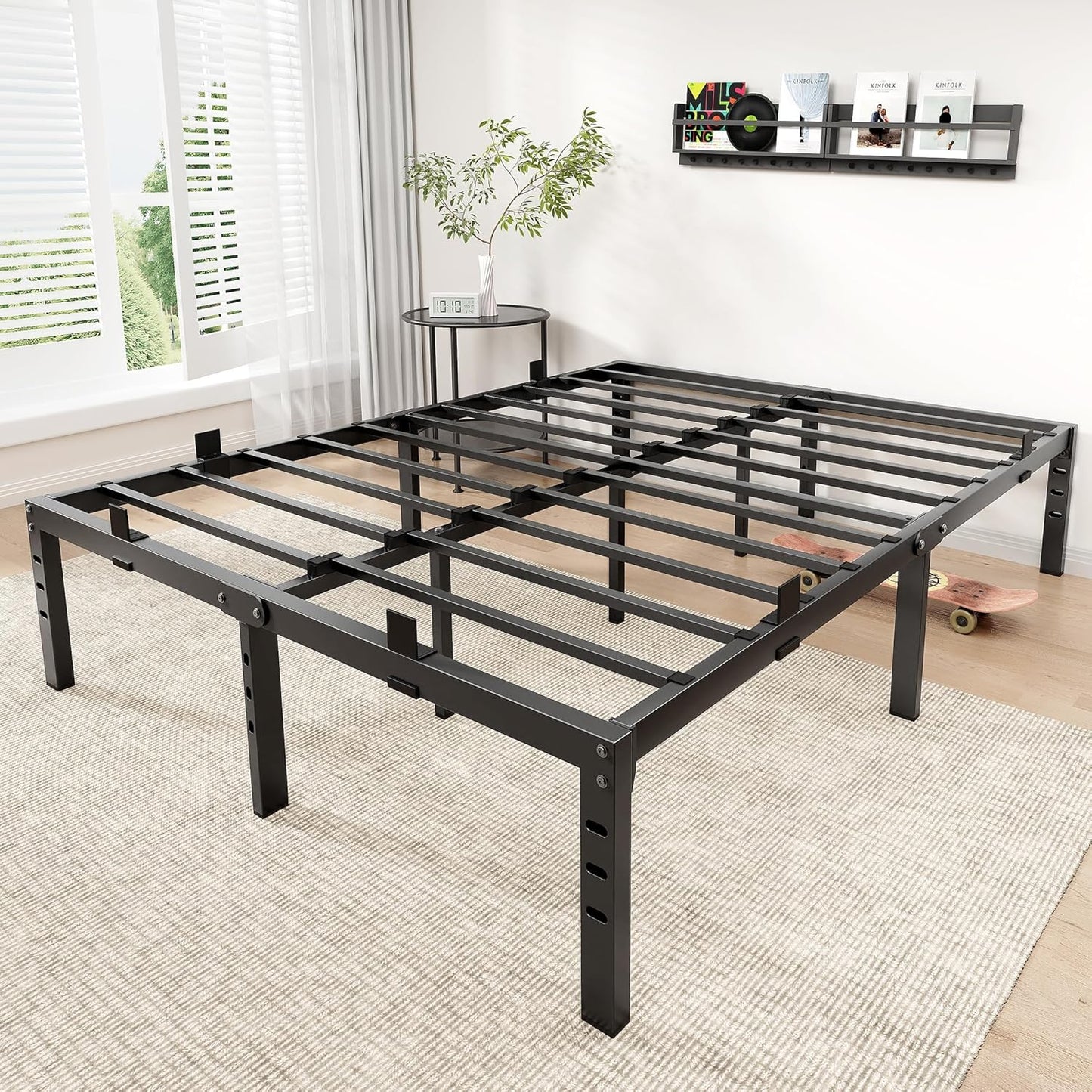 Twin Size Bed Frame with Headboard