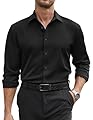 COOFANDY Mens Dress Shirts Wrinkle Free Long Sleeve Button Down Shirt Formal Business Shirts