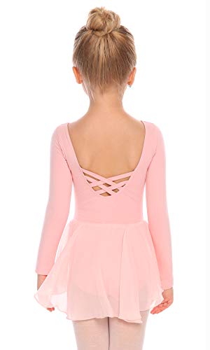 Arshiner Kids Girls Classic Long Sleeve Leotard Dance Ballet Dress