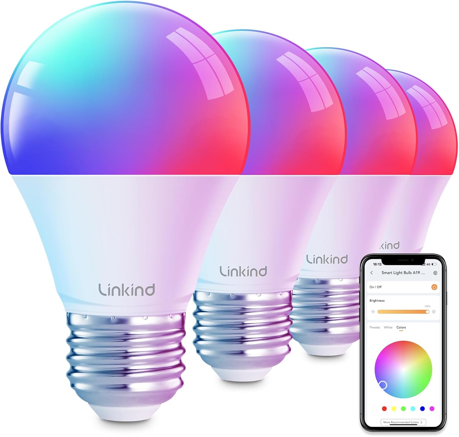 Lighting - Bluetooth smart bulb, 4-pack