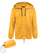 COOFANDY Mens Packable Rain Jacket Lightweight Waterproof Raincoat with Hood Outdoor Rain Gear Travel Hiking Cycling