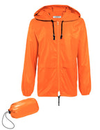 COOFANDY Mens Packable Rain Jacket Lightweight Waterproof Raincoat with Hood Outdoor Rain Gear Travel Hiking Cycling