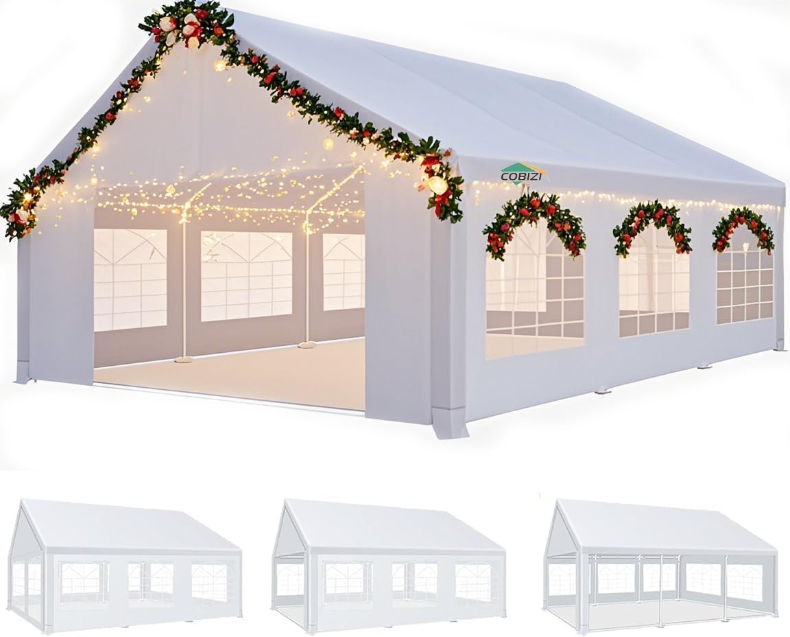 Canopies & Tents - COBIZI 20x20 Tents White