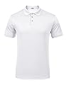PINSPARK Golf Polo Shirts for Men Quick Dry Short Sleeve Collared Shirt Slim Fit Summer Casual Polos Shirt