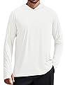 PINSPARK Men's UPF 50+ Long Sleeve Rash Guard - Sun Protection Hoodie UV SPF Fishing Shirt for Athletic Running Swim Hiking