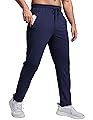PINSPARK Mens Joggers with Zipper Pockets Lightweight Athletic Track Pants Quick Dry Workout Gym Sweatpants for Men