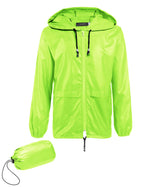 COOFANDY Mens Packable Rain Jacket Lightweight Waterproof Raincoat with Hood Outdoor Rain Gear Travel Hiking Cycling