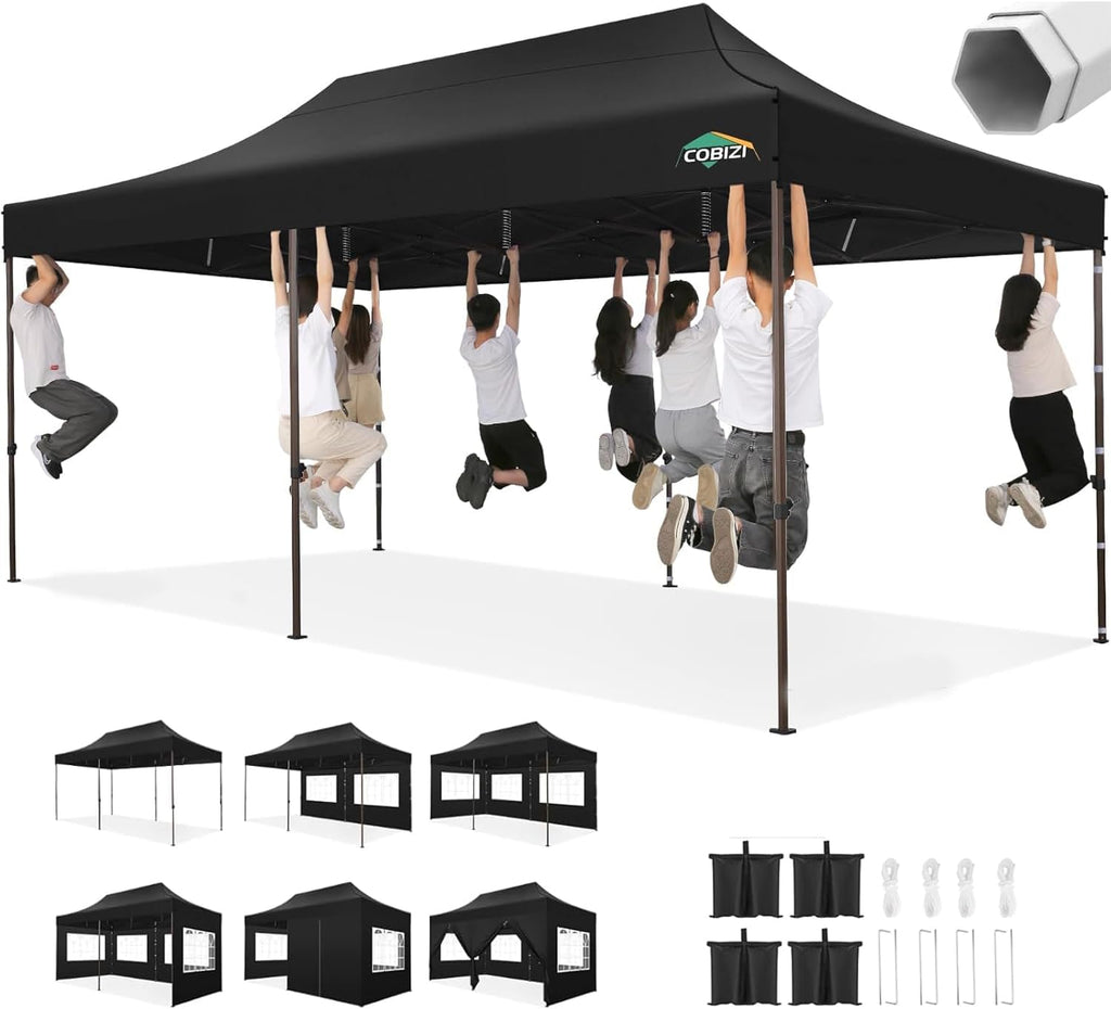 Canopies & Tents - COBIZI Heavy Duty 10x20 Pop up Canopy Tent