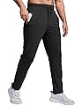 PINSPARK Mens Joggers with Zipper Pockets Lightweight Athletic Track Pants Quick Dry Workout Gym Sweatpants for Men