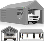 Canopies & Tents - COBIZI Carport 10x20ft Heavy Duty Portable Garage