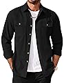 COOFANDY Mens Shirt Jacket Casual Button Down Shirts for Men Light Fall Jackets with Pockets