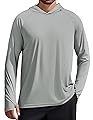 PINSPARK Men's UPF 50+ Long Sleeve Rash Guard - Sun Protection Hoodie UV SPF Fishing Shirt for Athletic Running Swim Hiking