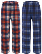 Ekouaer 2 Pack: Boys Pajamas Pants Soft Elastic Waist PJ Bottoms Comfy Lounge Long Pants with 2 Pockets