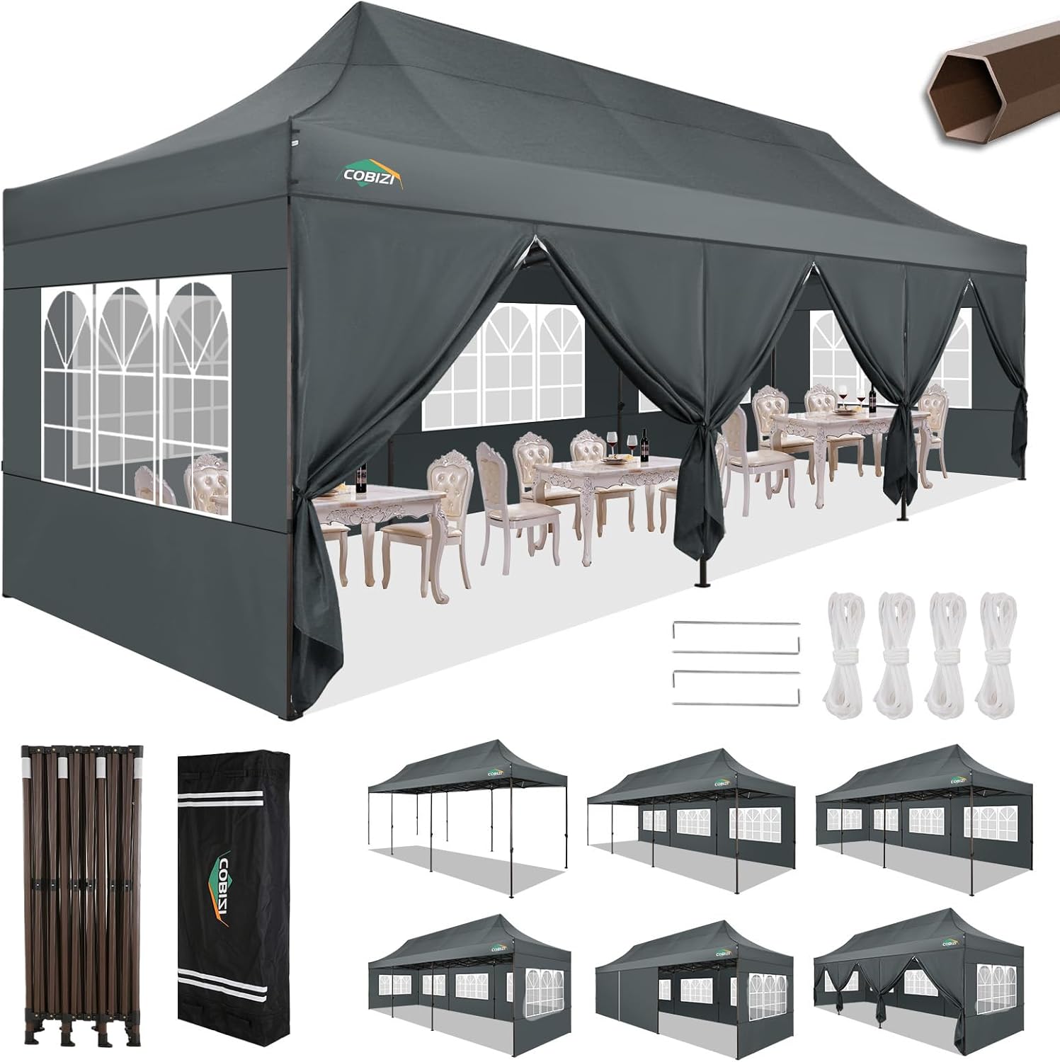 Canopies & Tents - COBIZI 10x30 Heavy Duty Party Tent