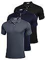 PINSPARK Golf Polo Shirts for Men Quick Dry Short Sleeve Collared Shirt Slim Fit Summer Casual Polos Shirt