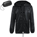 COOFANDY Mens Packable Rain Jacket Lightweight Waterproof Raincoat with Hood Outdoor Rain Gear Travel Hiking Cycling