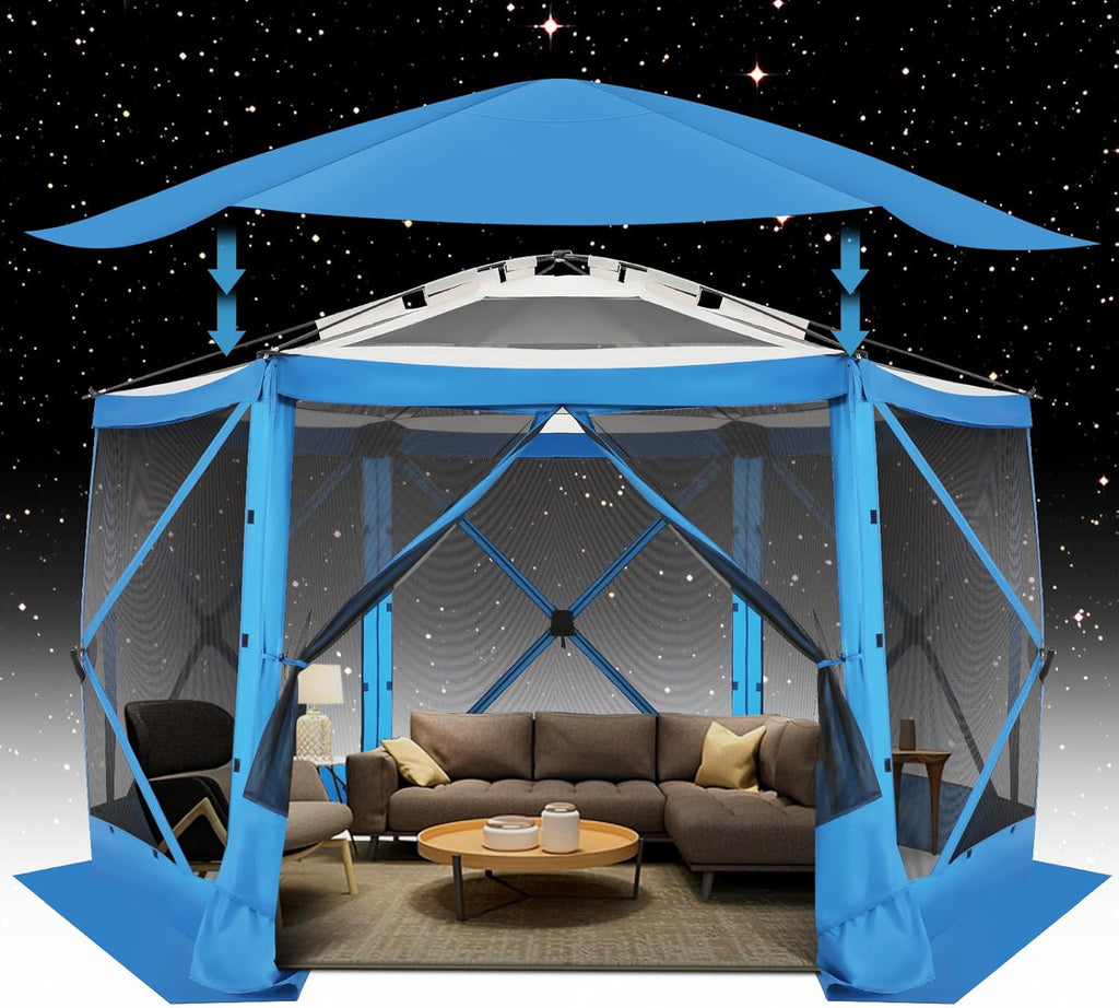 Canopies & Tents - COBIZI 12x12FT Pop Up Gazebo Screen Tent