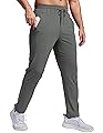 PINSPARK Mens Joggers with Zipper Pockets Lightweight Athletic Track Pants Quick Dry Workout Gym Sweatpants for Men