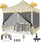 Canopies & Tents - COBIZI 10x10 Canopy Tent with 4 Sidewalls