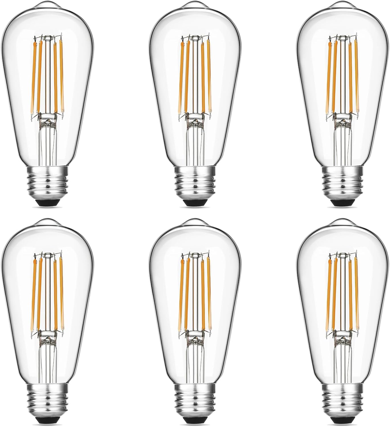 Lighting - Vintage Edison LED bulb, 6-pack