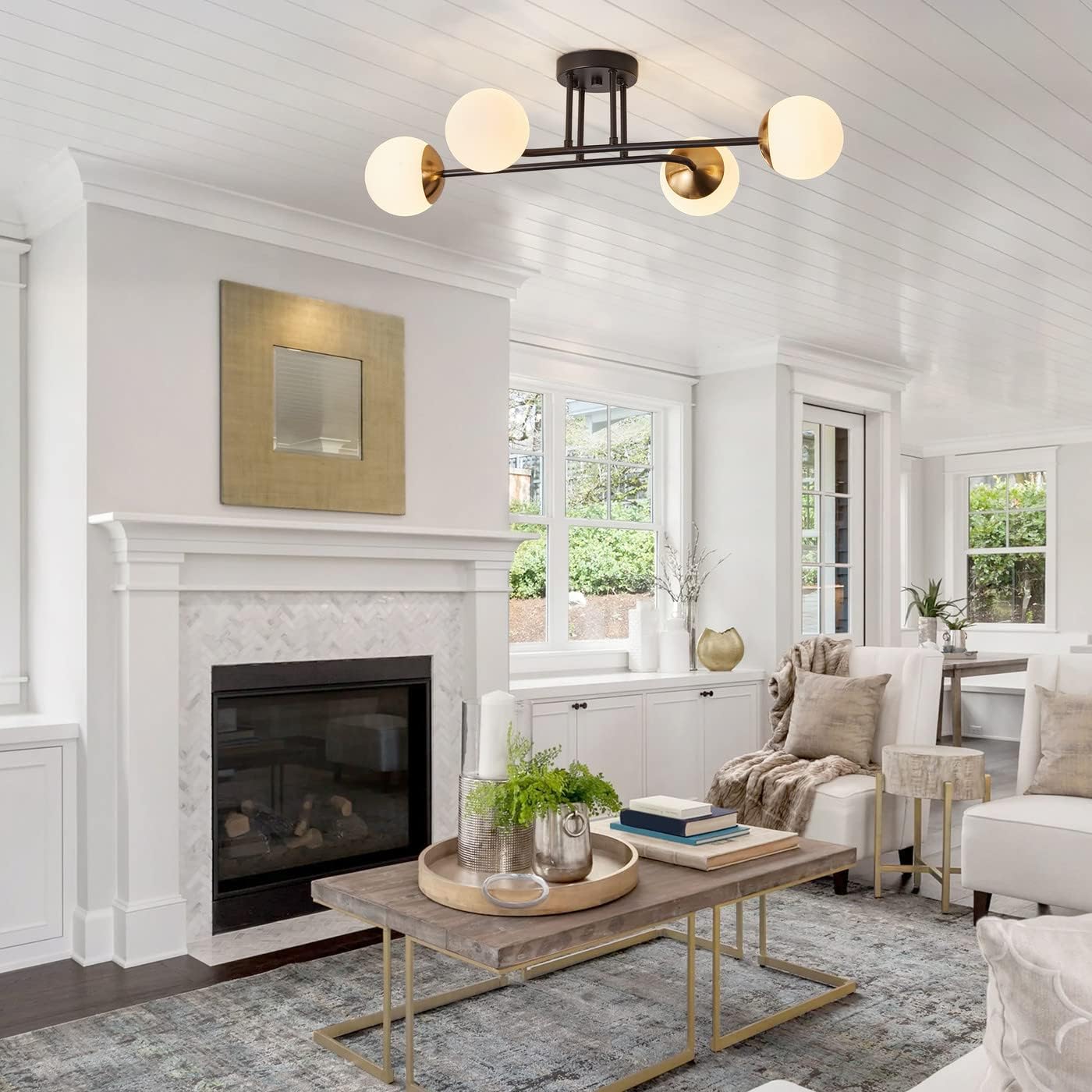 Lighting - Modern kitchen dining room simple lighting pendant lamp glass pendant lamp