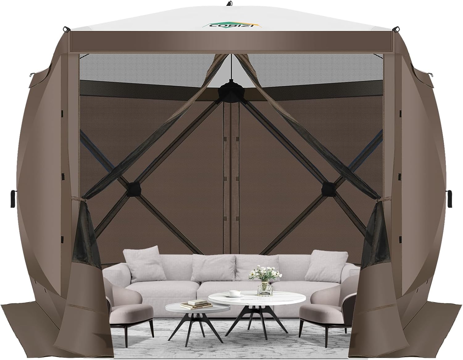 Canopies & Tents - COBIZI 12x12FT Pop Up Gazebo Screen Tent