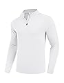 PINSPARK Quarter Zip Pullover Mens UV Protection Shirts Men Rash Guard Long Sleeve Workout Shirts Lightweight for Fishing Surfing