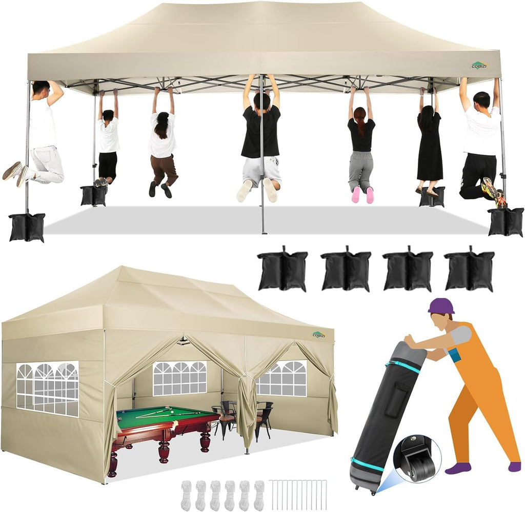 Canopies & Tents - COBIZI 10x20 Canopy with Sidewalls
