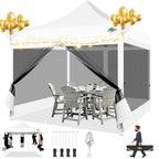 Canopies & Tents - COBIZI 10x10 Canopy Tent with 4 Sidewalls
