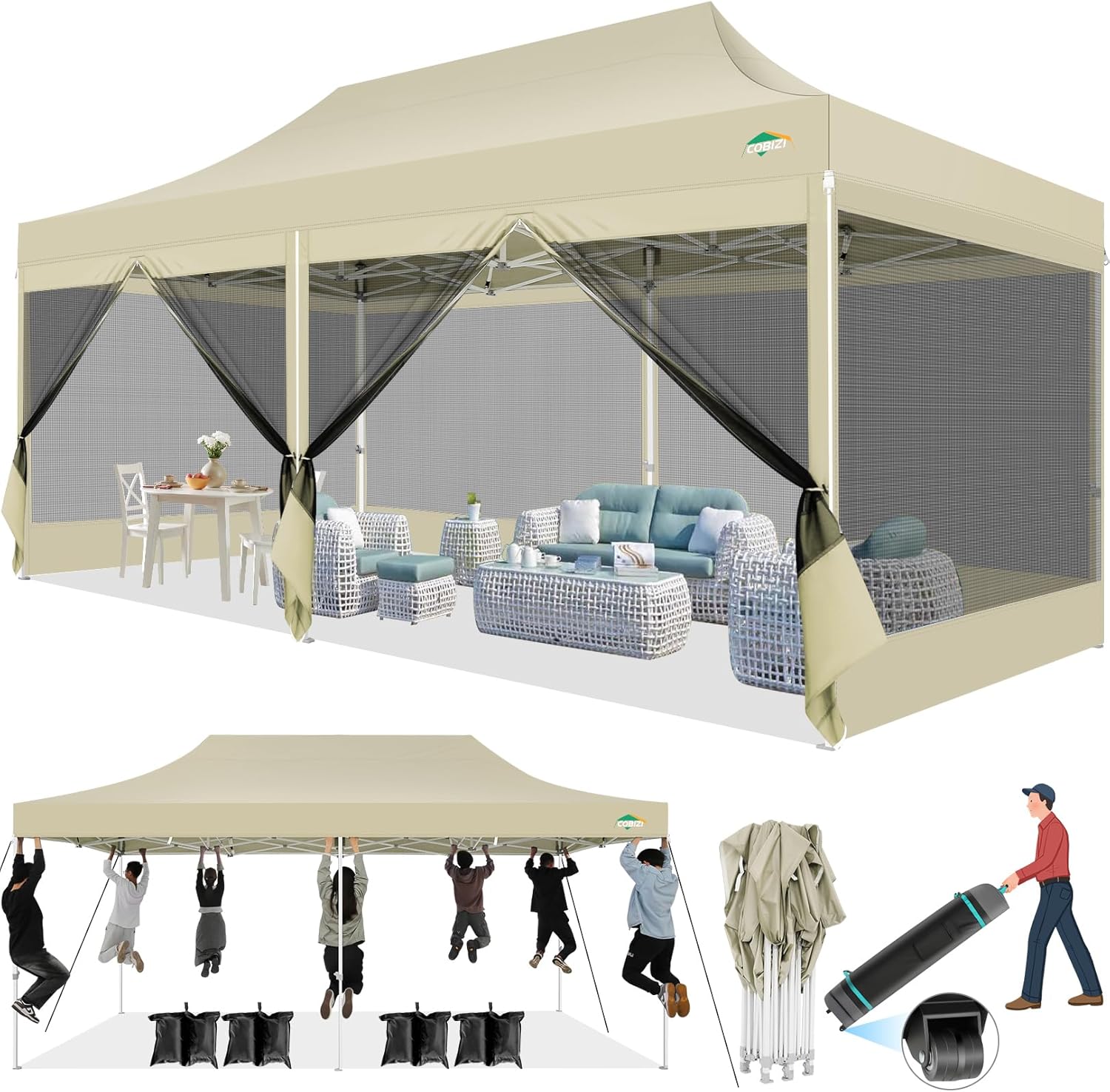 Canopies & Tents - COBIZI 10x20 Canopy Tent