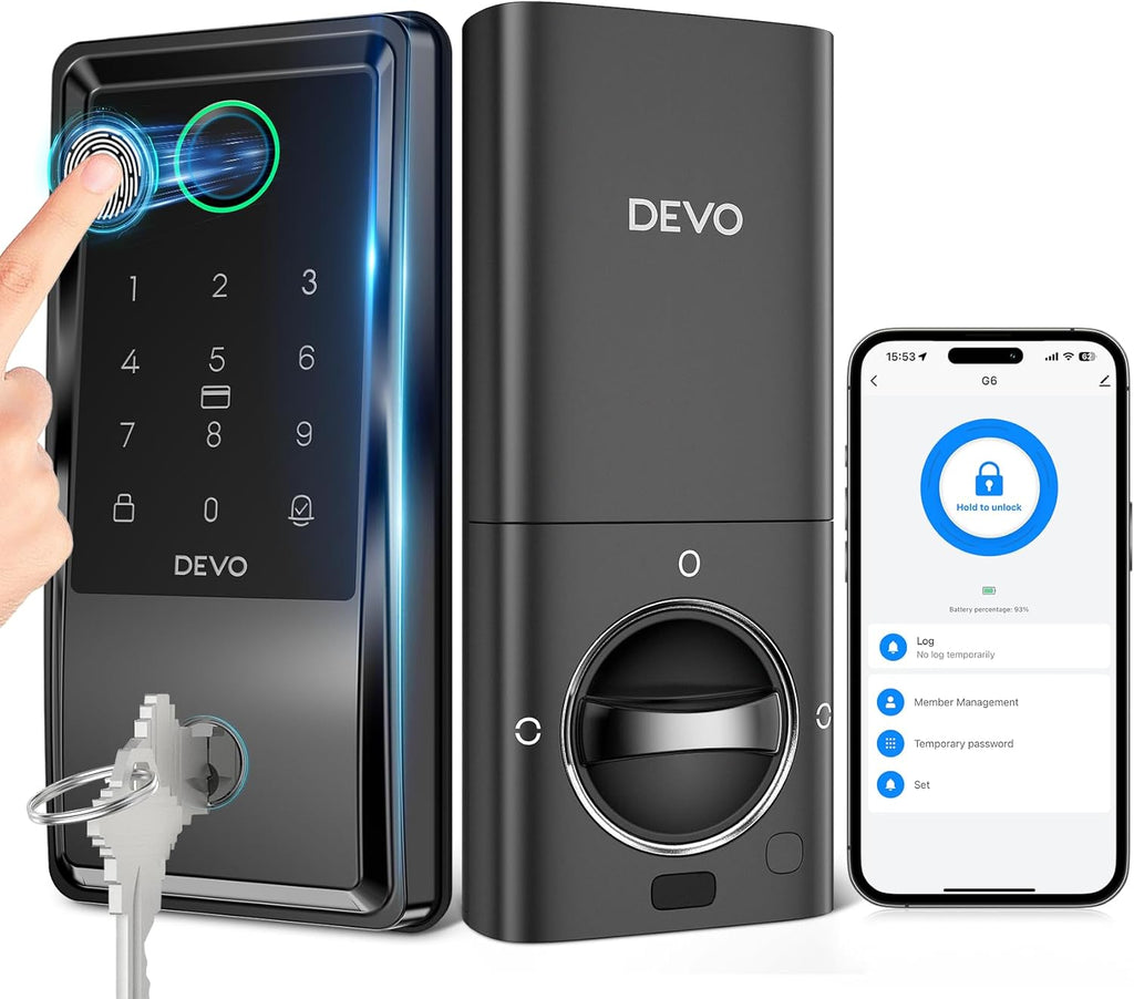 Smart Lock - DEVO G6 fingerprint keyless smart lock