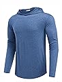 PINSPARK Lightweight Pullover Hoodies for Men Long Sleeve Hoodie for Golf Gym Workout Athletic Sweatshirt