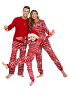 Ekouaer Family Christmas Pajamas Matching Sets Womens Mens Pjs Long Sleeve Sleepwear Holiday Lounge