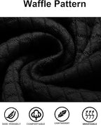 COOFANDY Men's Casual Hoodies Sweatshirt Hipster Gym Long Sleeve Drawstring Plaid Jacquard Pullover Hooded Dark Gray