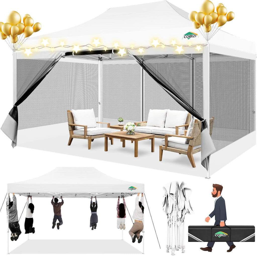 Canopies & Tents - COBIZI 10x15 Canopy Tent with 4 Sidewalls