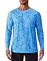 PINSPARK Mens Lightweight Gym Workout Tshirts UPF 50+ Swimming Shirts Long Sleeve Fishing Shirts UV Protection Hiking Shirt