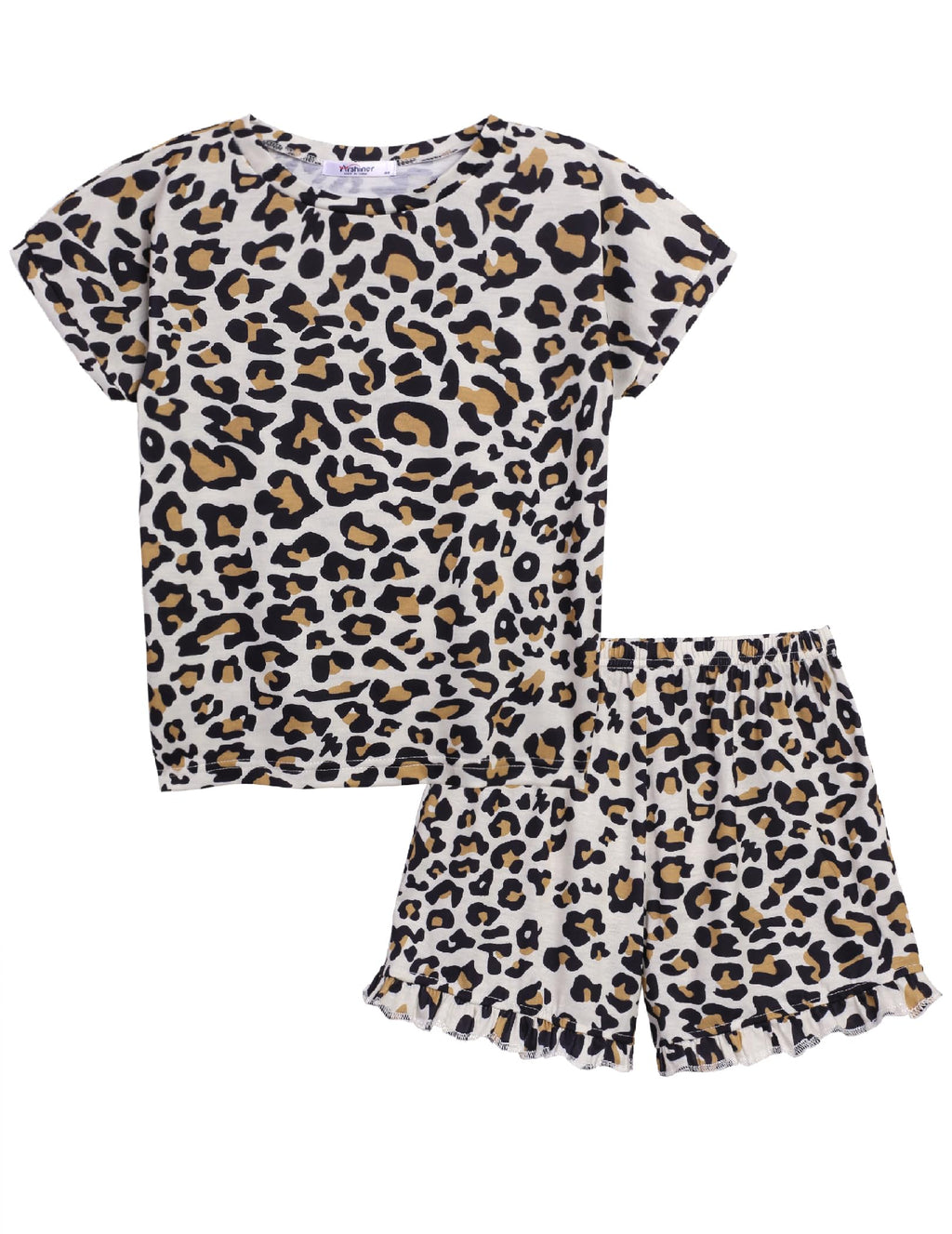 Arshiner Girls 2-Piece Tie Dye Pajamas Set Trendy Lounge Set Kids Sleepwear