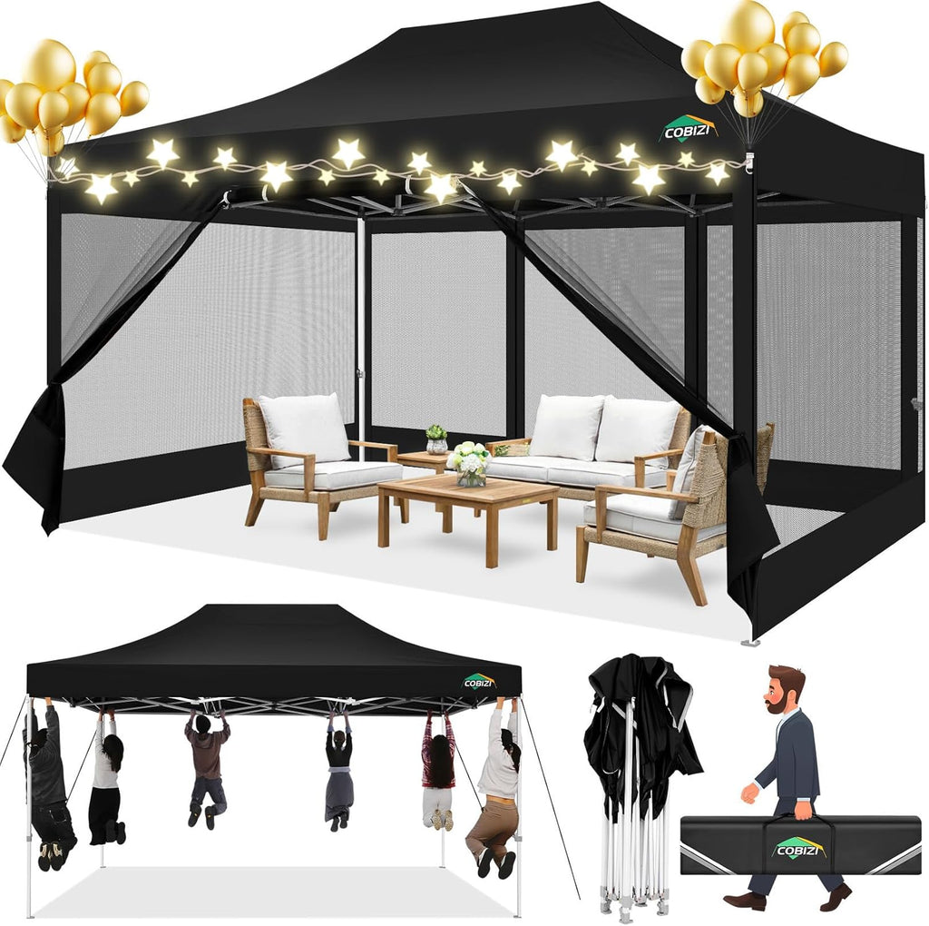Canopies & Tents - COBIZI 10x15 Canopy Tent with 4 Sidewalls