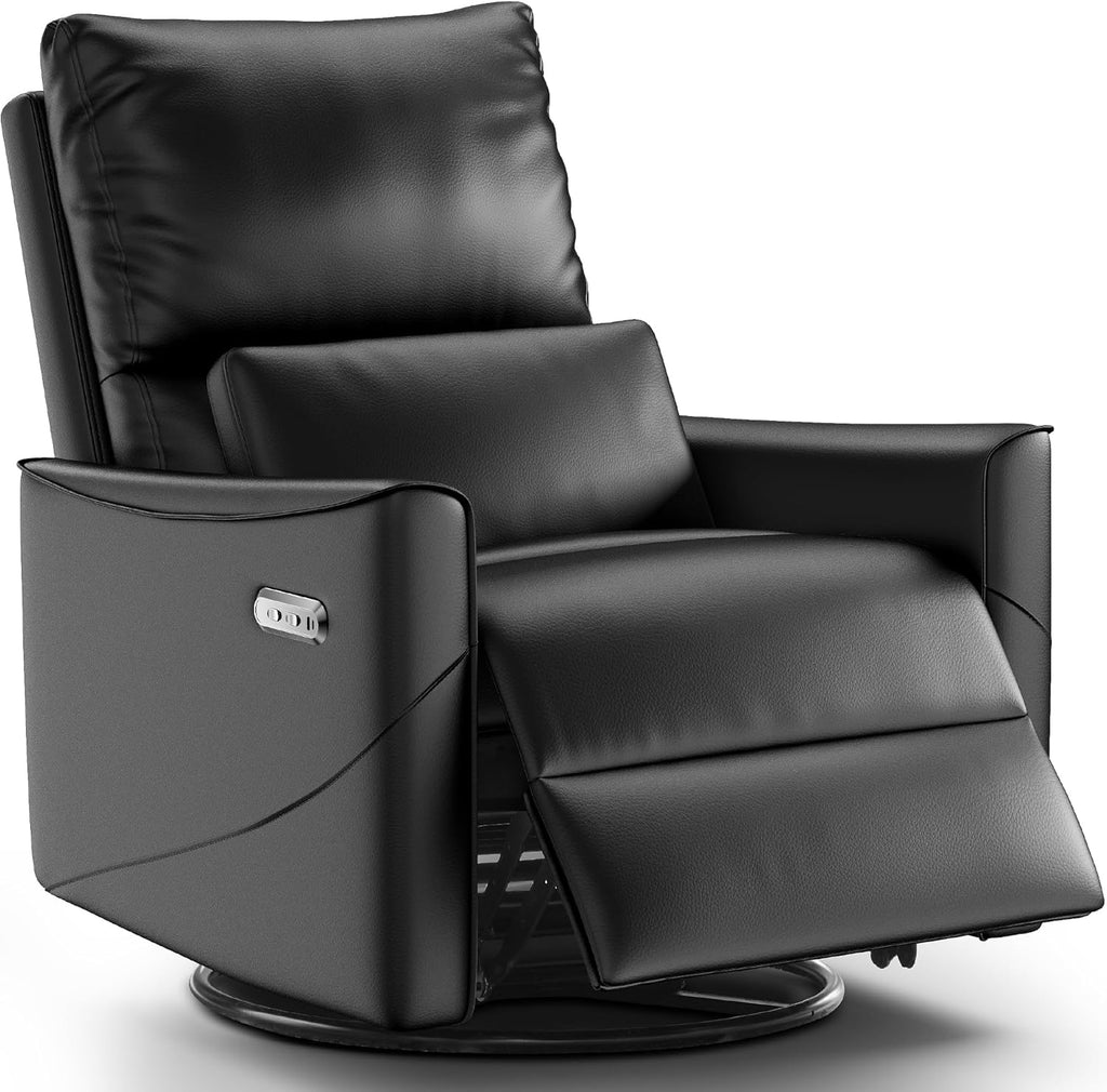 Power Swivel leather Rocker Recliner Chair