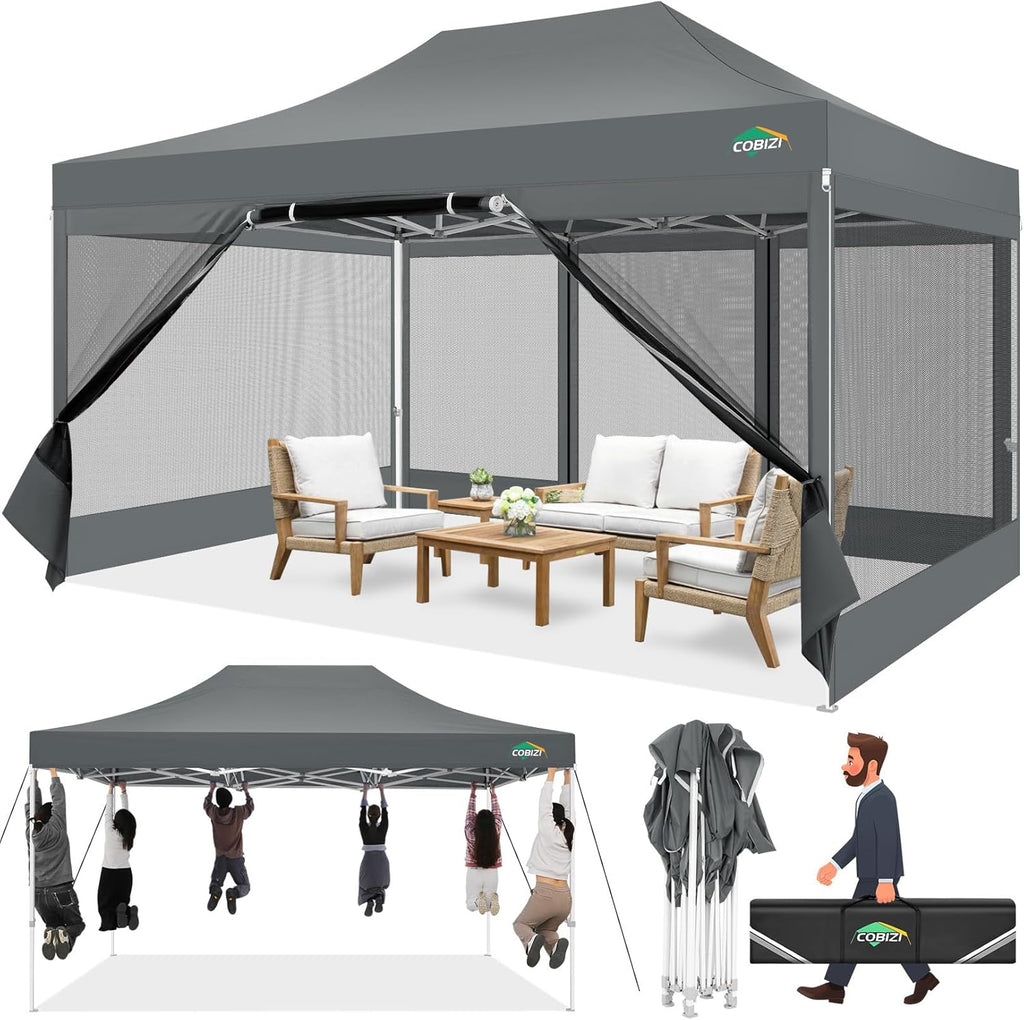 Canopies & Tents - COBIZI 10x15 Canopy Tent with 4 Sidewalls