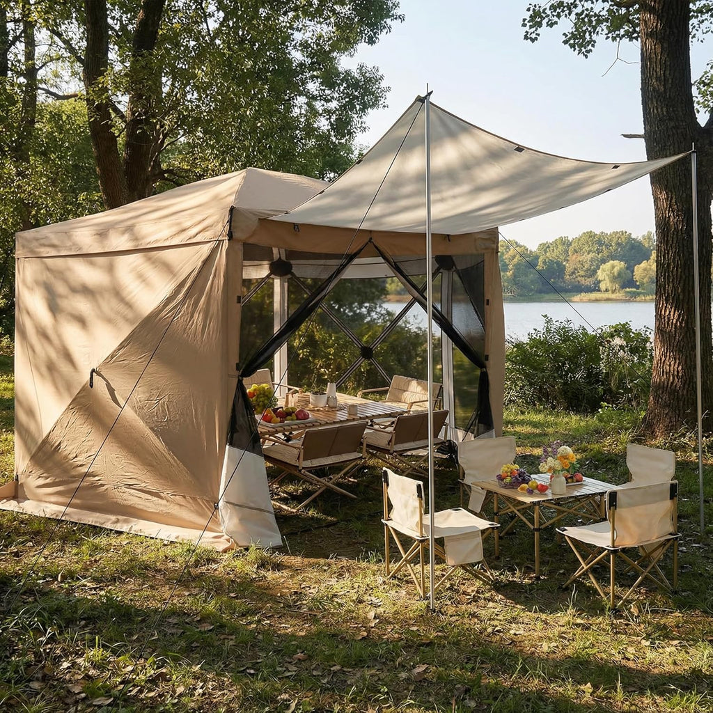 Canopies & Tents - COBIZI 12x12FT Pop Up Gazebo Screen Tent