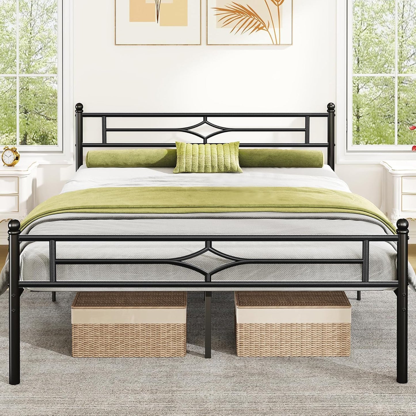 Adjustable bed frame queen with remote