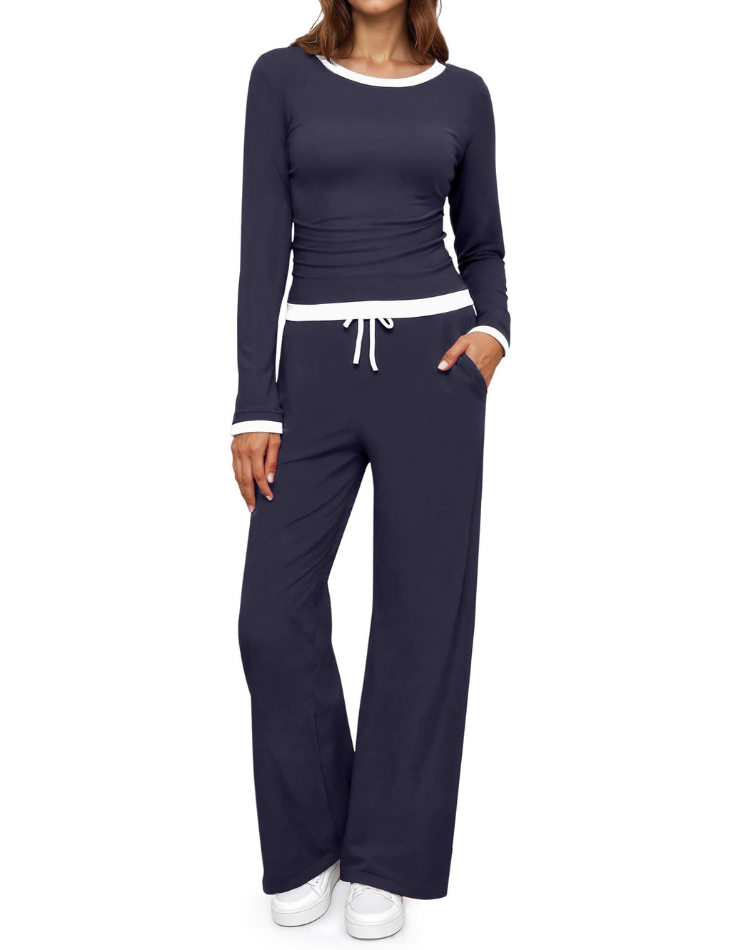 SHESHOW Long Sleeve Two-Piece Casual Set For Women