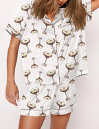 SHESHOW Espresso Martini Satin Pajama Set For Women